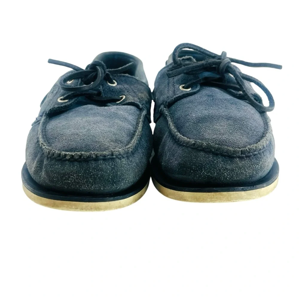 Timberland Men’s Blue Leather Boat Shoes Size 11